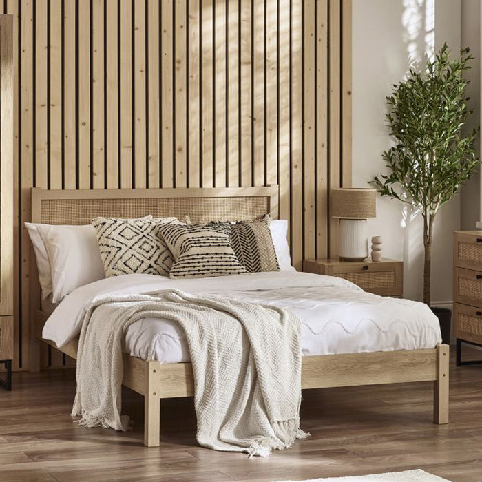 Julian Bowen Padstow Rattan Bed Double Size